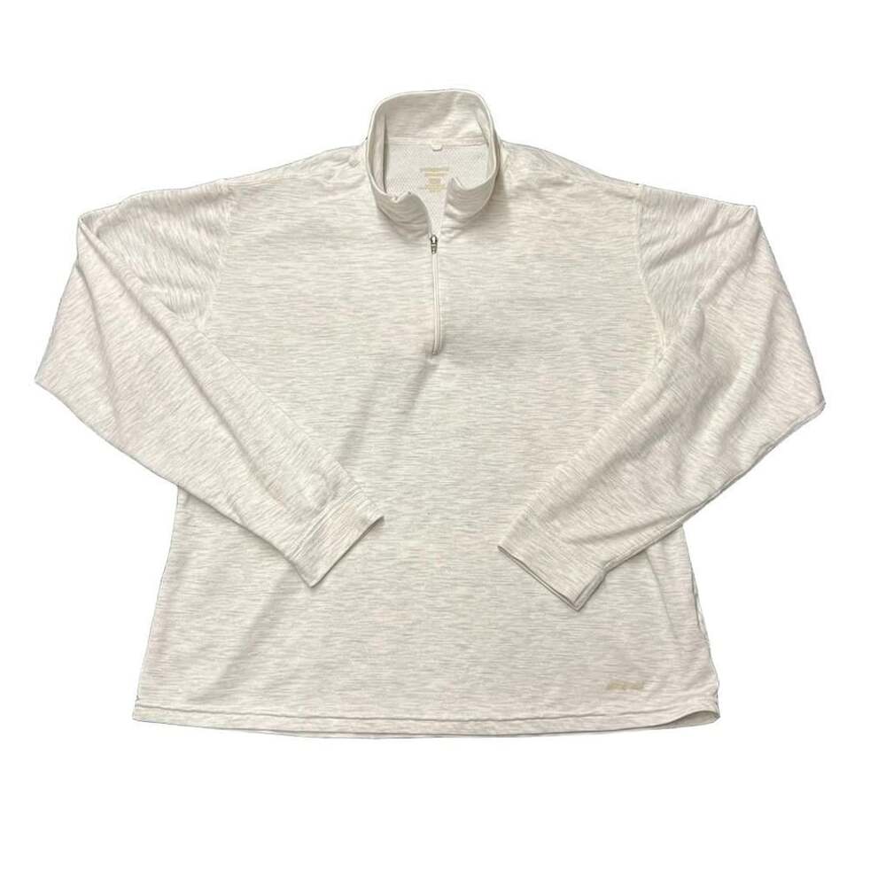Patagonia Quarter Zip Pullover approx Size XXL women’s White Heather Base Layer
